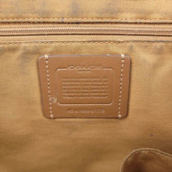 Coach F87775 Pebble Leather Ava Chain Tote Bag Shoulder Purse Tan Brown Chain - Picture 10 of 12